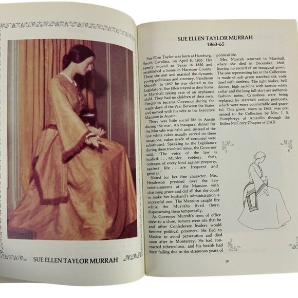 Texas First Ladies Historic Costume Collection Book By TWU 1978 Edition - Picture 5 of 7